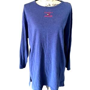 TOMMY HILFIGER blue long sleeve t-shirt Medium